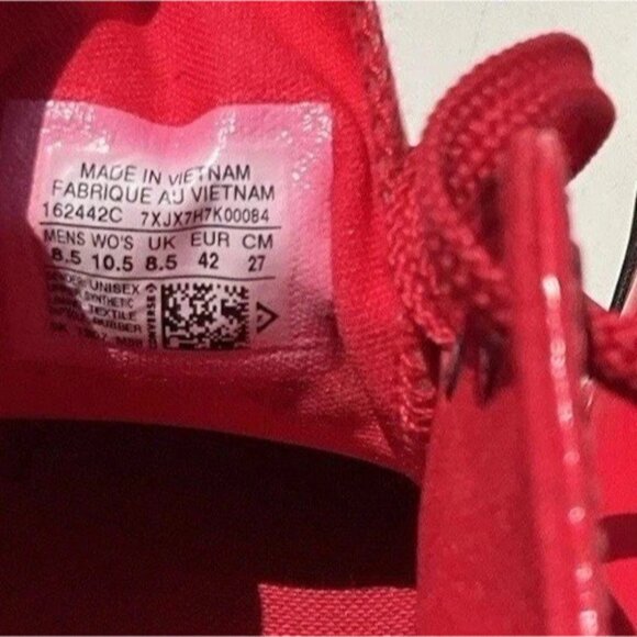 Converse Chuck 70 Ox Men’s Sz 8.5 Red White Patent 162442C RARE - Picture 6 of 12